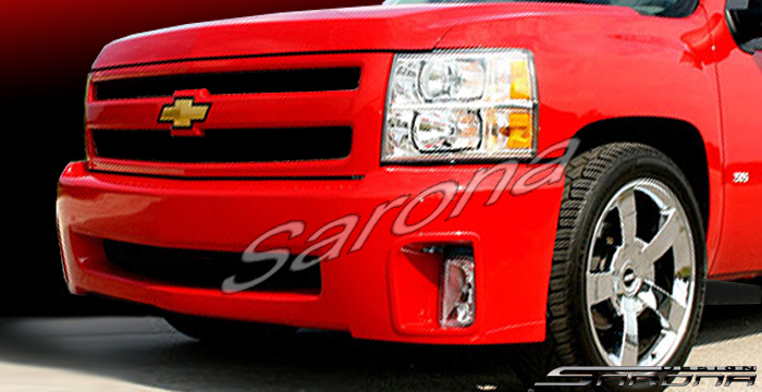 Custom Chevy Silverado  Truck Front Bumper (2007 - 2013) - $690.00 (Part #CH-041-FB)